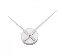 Karlsson KA4348SI Horloge murale Aiguilles Little big time mini Grise Métal aluminium D41 cm, Argent