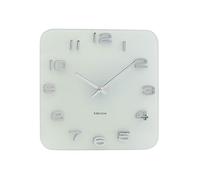 Karlsson KA4399 Vintage Pendule Murale Verre Blanc 4,2 x 35 x 35 cm