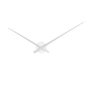 Karlsson KA450055 Horloge murale Aiguilles XL Little big time Métal aluminium, Gris argent , D90cm