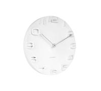 Karlsson KA5311WH on The Edge Pendule Murale Plastique Blanc 5 x 42 x 42 cm