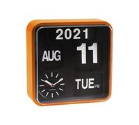 Karlsson KA5364OR Horloge Mini Flip Orange Cadran Noir 24,5 x 24,5 x 10 cm