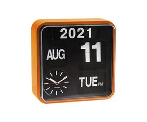 Karlsson KA5364OR Horloge Mini Flip Orange Cadran Noir 24,5 x 24,5 x 10 cm