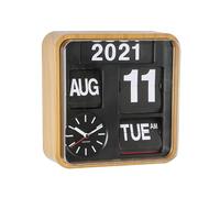Karlsson KA5364WD Flip Calendrier Horloge Murale - Bois de Bambou Mini Flip, Brown