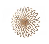 Karlsson KA5394 Horloge Sunflower MDF Finition Bois Sweep Movement Exclusive 1 AA Batterie Diamètre: 60 cm, Marron