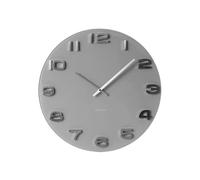 Karlsson KA5489GY Horloge Vintage Rond Verre Gris
