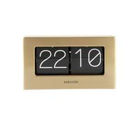 Karlsson KA5620GD Horloge à clapet plaquée Or, Acier allié, 14x7x5 cm