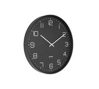 Karlsson KA5751BK Lofty Horloge Murale en Fer Noir Mat Ø 40 x 4,5 cm