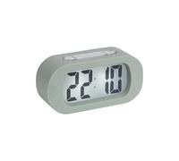 Karlsson Réveil numérique KA5753GR – LCD rétro-éclairé, Gummy ABS caoutchouté Vert H7×5×14 cm
