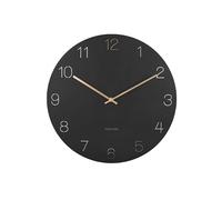 Horloge murale chiffres gravés Karlsson Charm Noir 3,5X40 cm