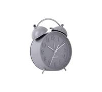 Karlsson KA5784GY Réveil rétro Iconic Métal Mouvement Silencieux Gris Mat H16,5 x 5,5 x 11 cm