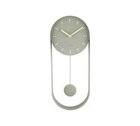 Horloge murale - KARLSSON - Pendulum Charm - Acier - Vert - 50x20x4,8 cm