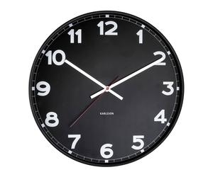 Karlsson New Classic Horloge Murale KA5847BK - Unisex - 40 cm - Quartz