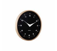 Karlsson Osado Dome Horloge murale ronde en contreplaqué Noir Ø 30 cm