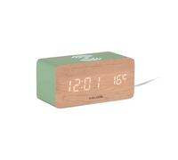 Karlsson Réveil Bloc - Jungle vert - 7.4x15x7.1cm - Rectangle - MDF - Alarm Clock - Réveil pour chambre à coucher