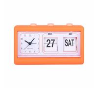 Karlsson Réveil Data Flip - Orange - 19x6.4x11.5cm | Rectangle - skandinavisch - Plastique - Réveil - Réveil pour Chambre - Pour Chambre et Bureau