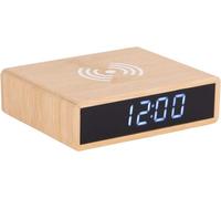 Karlsson - Réveil Fat avec chargeur de téléphone LED - Bambou