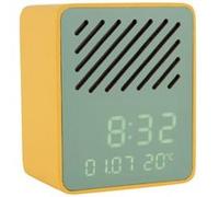 Karlsson - Réveil haut-parleur Bluetooth FUNKY VIBES - Jaune et vert - Vibes funky Jaune