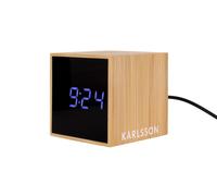 Karlsson Réveil en Bambou Mini Cube