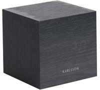 Karlsson Réveil Mini Cube bois noir cube