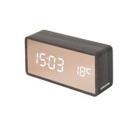 Karlsson Réveil Copper Mirror LED - Noir