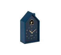 Karlsson Réveil Modern Cuckoo Oro - Bleu - 15x11.5x20cm | Rectangle - Modern - Plastique - Moderne Horloge Murale Coucou - Pendule Murale - Décoration murale pour Salon et Chambre