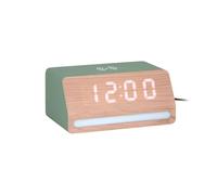 Karlsson Réveil Retro - Jungle vert - 10x16.5x7.5cm - Rectangle - MDF - Alarm Clock - Réveil pour chambre à coucher