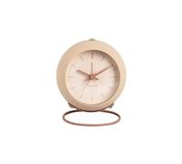 Karlsson Réveil Rond Effet Flottant - Diam.9,5 cm - Beige Sable