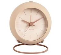 Karlsson - Réveil rond effet flottant - Diam.9,5 cm - Beige Sable - Nirvana Beige G