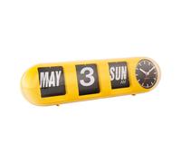 Karlsson Tube Flip Horloge Murale KA6032YE - Unisex - Quartz