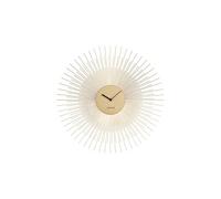 Karlsson Wall Clock Peony Steel Gold, 17,5 x 4,5 x 12