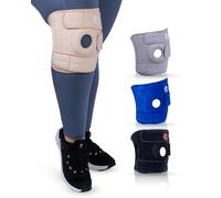 KARM Support de genou taille plus pour femmes et hommes XL XXL XXXL - Support de genou extra large pour grandes jambes et cuisses - Genouillère ajustable taille plus pour personnes obèses, arthrite