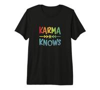 Karma connaît Les lois drôles de méditation de Yoga T-Shirt Haut de Gamme