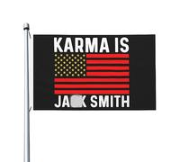 Karma Is Jacks Smith Drapeau pour chambre adolescent double face unique drapeau mural pour salle de classe 0,9 x 1,5 m, Karma Is Jacks Smith Tapisserie pour chambre