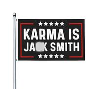 Karma Is Jacks Smith Drapeau pour les gars de chambre Double face Unique Drapeaux Bannière extérieure pour chambre de garçon 0,9 x 1,5 m, Karma Is Jacks Smith Tapisserie
