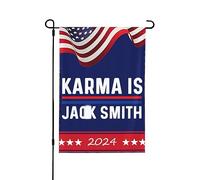 Karma Is Jacks Smith Flag Karma Is Jacks Smith Garden Flags Drapeau de jardin personnalisé 12x18 Drapeau de décoration de jardin double face pour cour