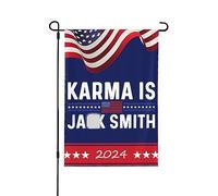Karma Is Jacks Smith Flag Karma Is Jacks Smith Garden Flags Drapeaux de jardin personnalisés 12x18 Bannière décorative double face pour toutes les saisons