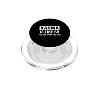 Karma is Like 69 Citation Humoristique rétro Sarcastique PopSockets PopGrip pour MagSafe