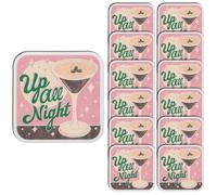 Karma, Lot d'autocollants en vinyle imperméables mats rétro pour ordinateurs portables, gobelets, journaux, expresso martini