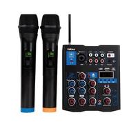 KARMA MXW 5 - Table de mixage audio 5 canaux avec 2 microphones sans fil VHF, Bluetooth et DSP 16 effets