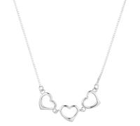 Karma NH11052857 Collier Coeur Femme Argent 925 Chaîne 39 cm Fermoir à Ressort Collier Moderne Femme Argent Cadeau pour Femmes Chaîne Coeur