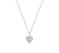 Karma NH11052920 Collier en argent 925 avec pendentif en forme de cœur pour femme dans une boîte cadeau 39 cm Fermoir à ressort Chaîne en forme de cœur scintillant Cadeau pour femme