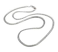Karma NH11426640 Collier Argent Homme Acier Inoxydable 60 cm Chaîne Bijoux Homme Collier Moderne Cadeau pour Lui Imperméable Hypoallergénique Chaîne en Acier Inoxydable Chaîne Byzantine