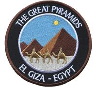 Karma Patch Patch brodé à coudre/thermocoller motif Grandes pyramides de Gizeh, 9 cm