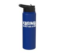 Karma s'occupe de ça, drôle de dicton Stainless Steel Insulated Water Bottle