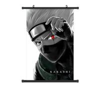 KARMA-X Grand tableau à rouler Naruto Kakemono - 60 x 90 cm - Anime Manga - Décoration murale - Cadeau - Motif : Kakashi Hatake