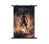 KARMA-X Portgas.D.Ace Tableau à rouler en une seule pièce - 60 x 90 cm - Poster en tissu manga - Poster Wallscroll - Décoration murale - Cadeau