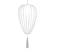 KARMAN lampe à suspension CELL Ø 55 x H 88 cm (Blanc brillant - Fer et linge)