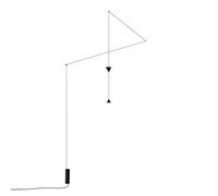 KARMAN lampe à suspension FILOMENA avec câble de prise (Downlight + Uplight 2700K - Aluminium noir mat)