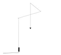 KARMAN lampe à suspension FILOMENA avec câble de prise (Uplight 2700K - Aluminium noir mat)