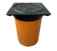 KARMAT Couvercle de regard DN315 PTK315 - Regard de contrôle - Couvercle télescopique - Rallonge télescopique